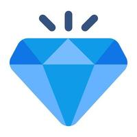 Trend design icon of diamond vector