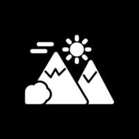 Mountains Landscape Vector Icon Design