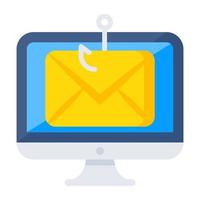 un editable diseño icono de correo suplantación de identidad vector