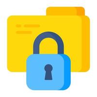 Premium download icon of locked folder vector