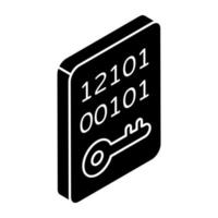 Premium download icon of binary data access vector