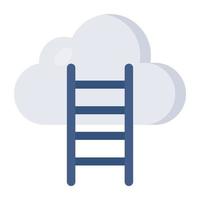 Perfect design icon of cloud career vector