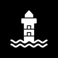 Lighthouse Landscape Vector Icon Design