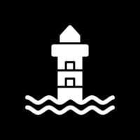 Lighthouse Landscape Vector Icon Design