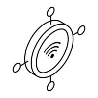 An icon design of wifi network vector