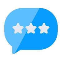 Customer feedback icon, editable vector