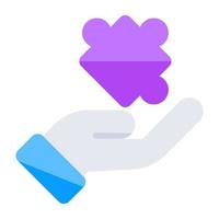 Perfect design icon of problem solution vector