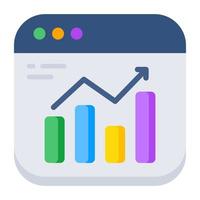 Trendy design icon of business statistics vector