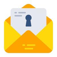 Perfect design icon of mail security vector