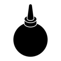 Unique design icon of bp in solidion bulb vector