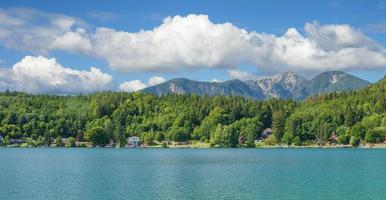 lago klopeiner Ver, Carintia, Austria foto