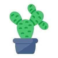 A colored design icon of prickly pear vector