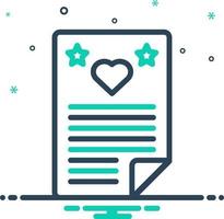 mix icon for wish vector
