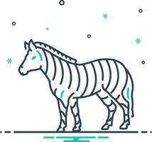 mix icon for zebra vector