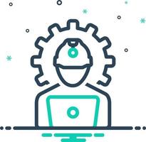mix icon for engineering vector