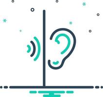 mix icon for listen vector