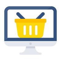 Unique design icon of online shopping vector