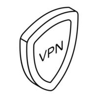 Premium download icon of vpn vector