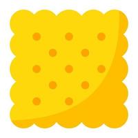 An editable design icon of biscuit vector