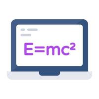 An icon design of physics formula vector