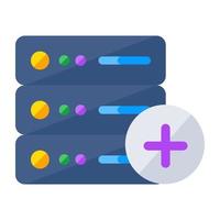 Modern design icon of add server vector