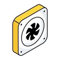 prima descargar icono de enfriamiento ventilador vector