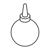Unique design icon of bp inlinearion bulbBp, apparatus, equipment, instrument, icon, vector, linear, tool, sphygmomanometer, vector