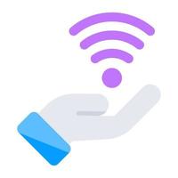 Premium download icon of wifi care vector