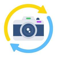 Modern design icon of VR camera vector