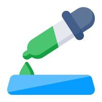 A unique design icon of dropper vector