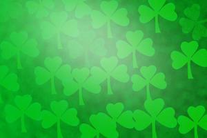 beautiful clover on green shamrock background photo