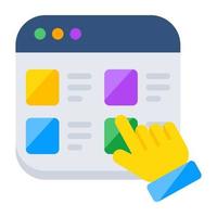 A trendy design icon of web design vector
