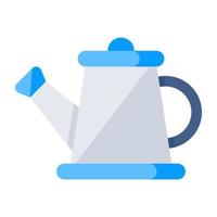 An icon design of watering can vector