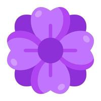 Modern design icon of hibiscus flower vector