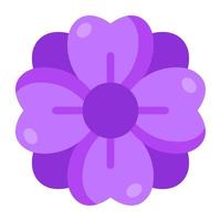 Modern design icon of hibiscus flower vector