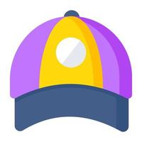 único diseño icono de pags gorra vector