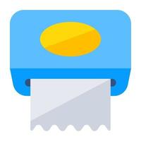 An icon design of tissue box vector