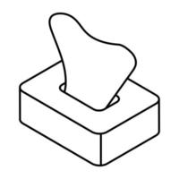 A perfect design icon of tissue box vector