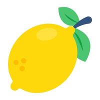 A unique design icon of lemon vector