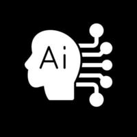 diseño de icono de vector de conciencia artificial