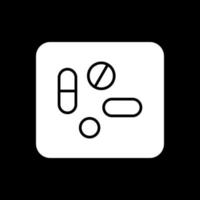 Diseño de icono de vector de pastillas y tabletas