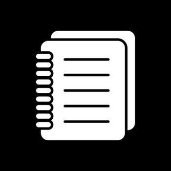 Notebook Vector Icon Design
