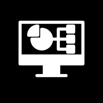 diseño de icono de vector de visualización de datos