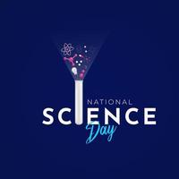 National Science Day Social Media Post vector