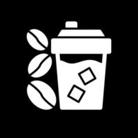 diseño de icono de vector de café helado