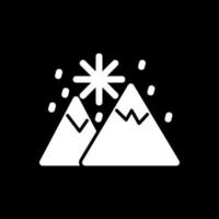 nieve paisaje vector icono diseño