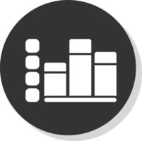 Vertical Bars Vector Icon Design