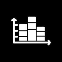 Stacked Bar Chart Vector Icon Design