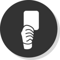 Red Card Vector Icon Design