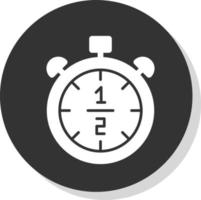 diseño de icono de vector de medio tiempo